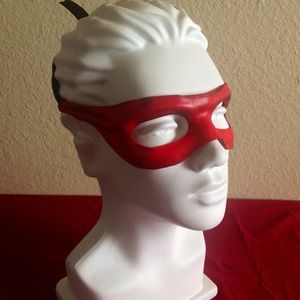 Handmade leather ninja turtle mask.